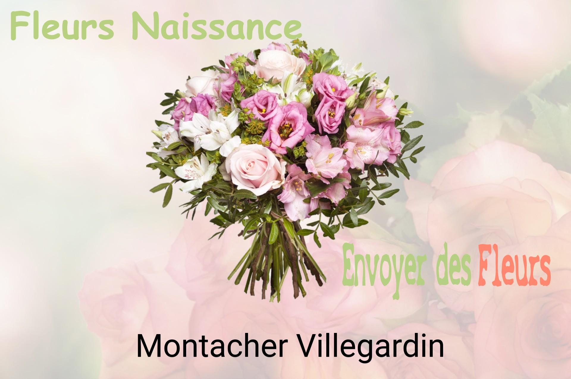 Bouquet de fleurs de naissance livré à Montacher-Villegardin